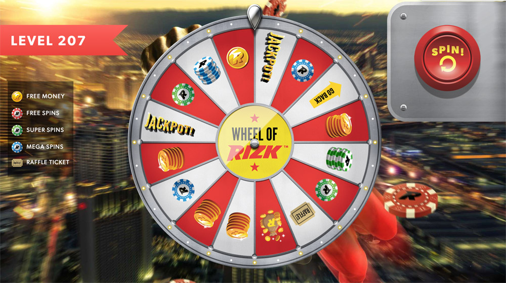 Wheel of Rizk på Rizk Casino